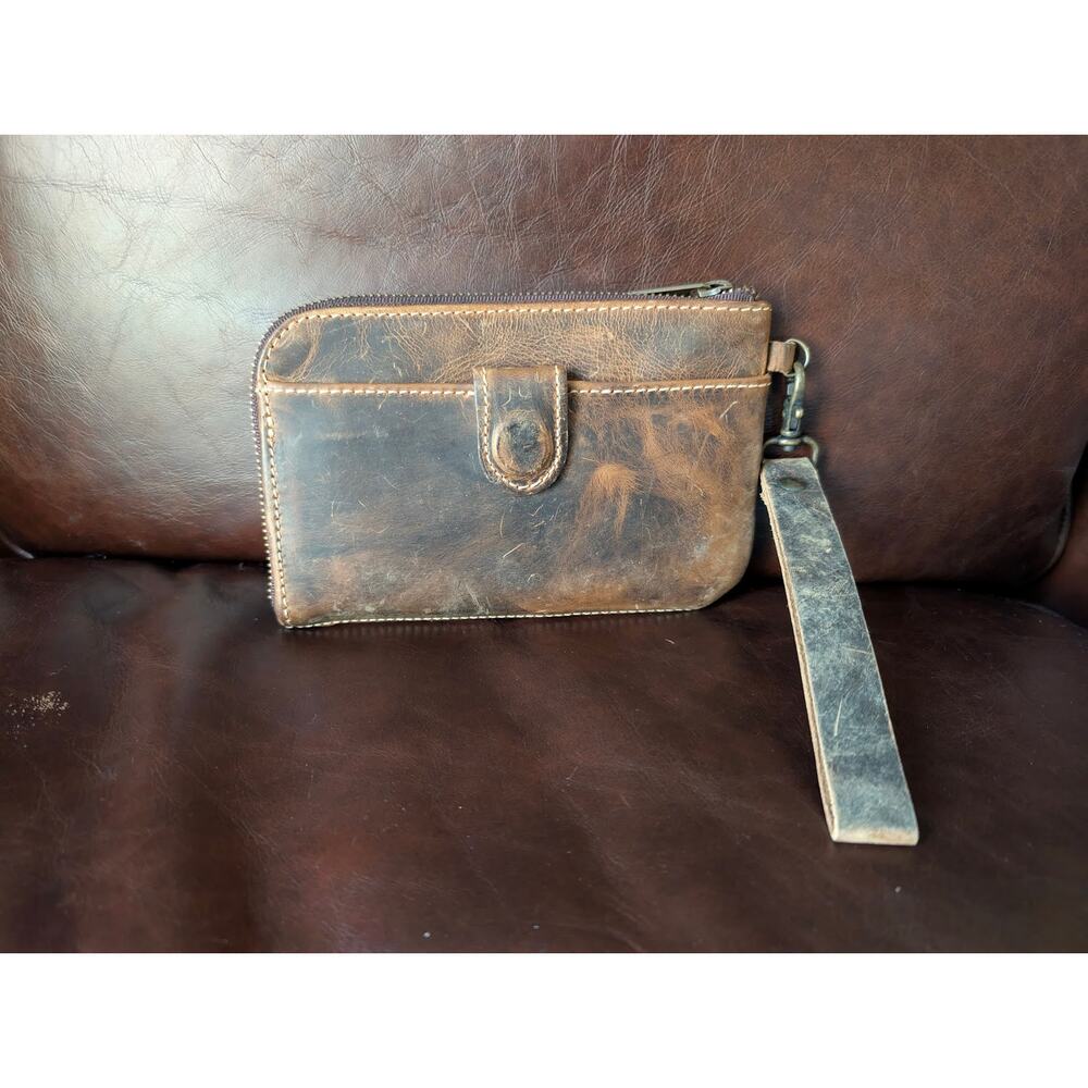 Oak River Wallet Chocolate Brown Travel 7"x4.5"